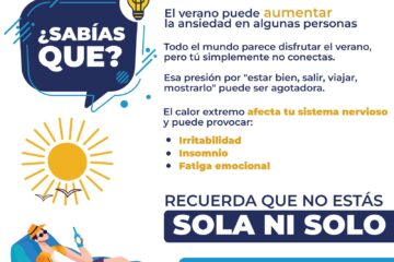 ¿Sabías que el calor también puede afectar tu estado de ánimo? Municipio comparte recomendaciones