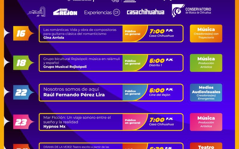 Presenta Gobierno Municipal calendario de actividades de julio del Encuentro FOMAC 8