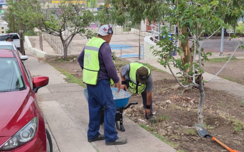 Limpia Municipio parques para mantenerlos seguros y en óptimas condiciones para las familias
