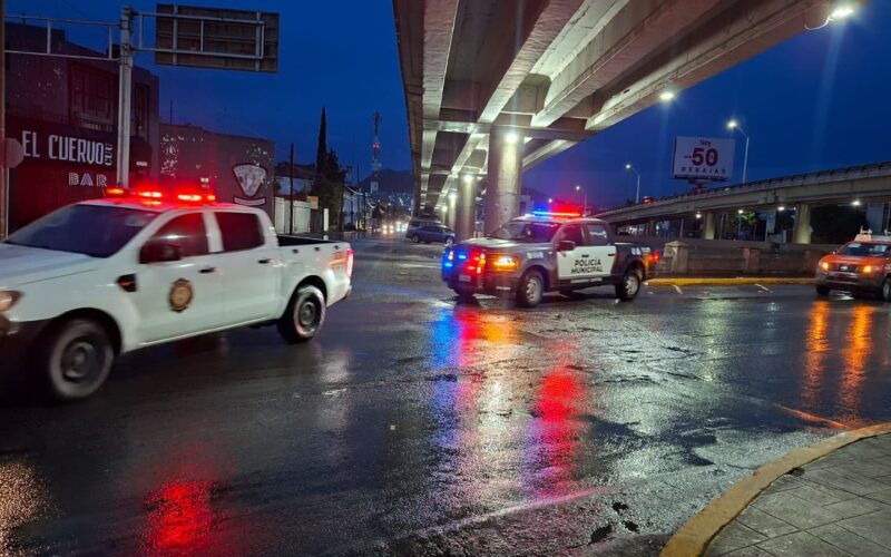 Realizó Gobierno Municipal recorridos preventivos ante las lluvias registradas en la ciudad