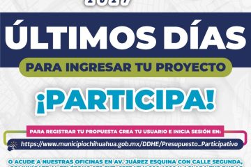 Última semana para ingresar proyectos al Presupuesto Participativo 2027: Municipio