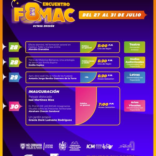 Invita Municipio a disfrutar de la última semana de actividades del Encuentro FOMAC 8 de julio