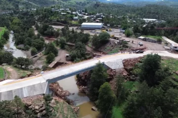 Concluye SCOP construcción del puente sobre el arroyo Cuiteco, en Bahuichivo