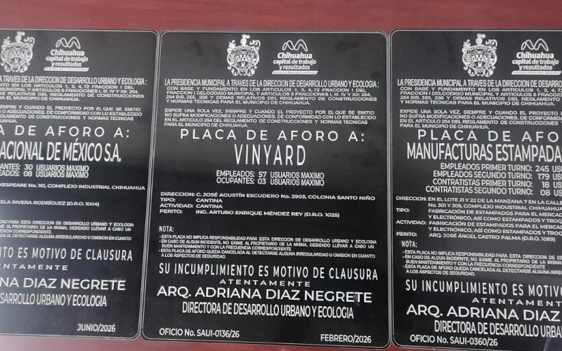 ¿Sabes para qué sirve la Placa de Aforo? Municipio explica su importancia para la seguridad de los negocios