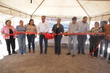Inaugura JCAS primera etapa de alcantarillado sanitario en San Francisco de Conchos