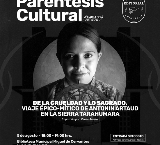 Invita Gobierno Municipal a la charla De la crueldad y lo sagrado dentro del programa Paréntesis Cultural