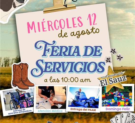 ¡Atención familias de El Sauz! Municipio realizará una Feria de Servicios este miércoles