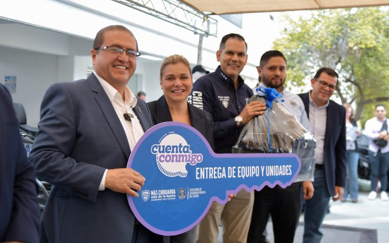 Maru Campos fortalece las capacidades operativas de corporaciones de seguridad de la región sur del estado