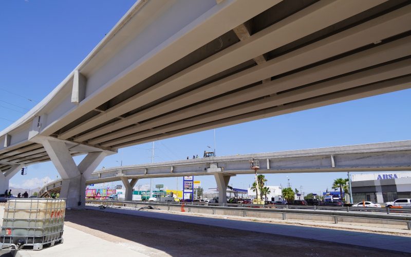 Supera el 90% de avance el Paso Superior de Los Nogales e Industrias