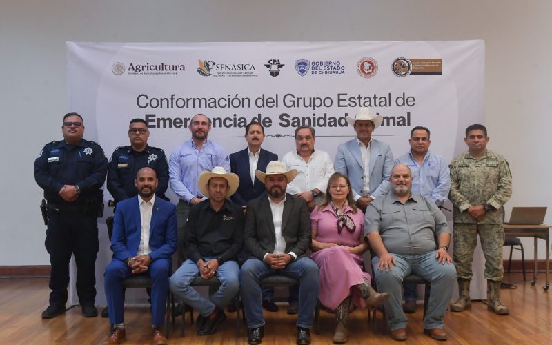Conforman en Chihuahua el Grupo Estatal de Emergencia en Sanidad Animal