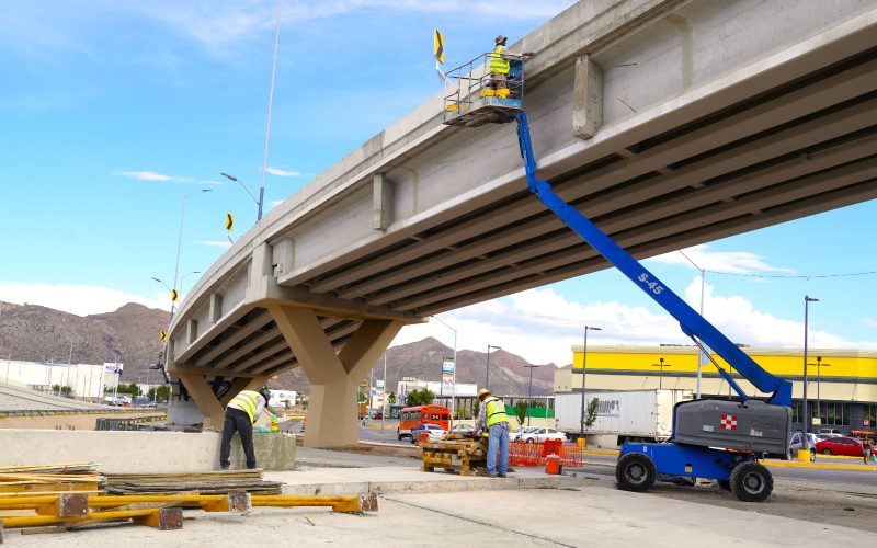 En recta final Paso Superior de Los Nogales e Industrias: supera 90% de avance