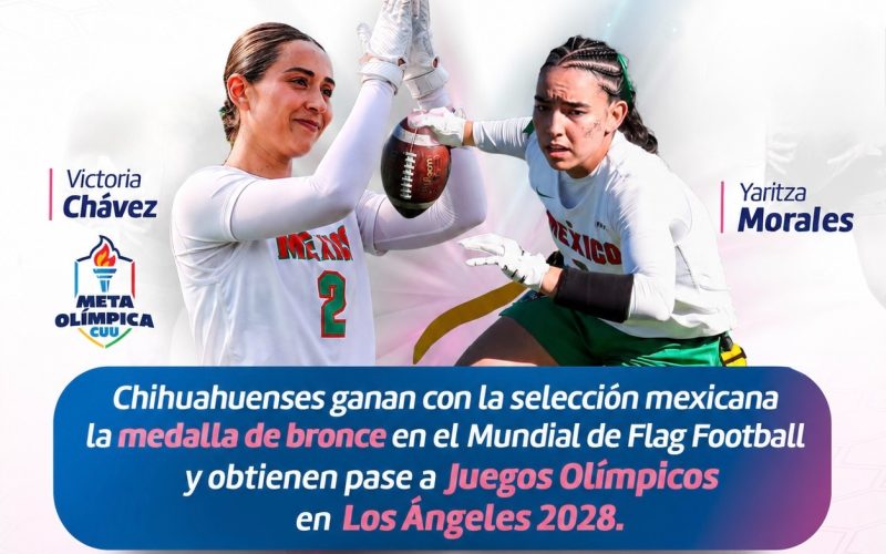 Chihuahuenses celebran bronce mundial de Flag Football y boleto a Juegos Olímpicos 2028