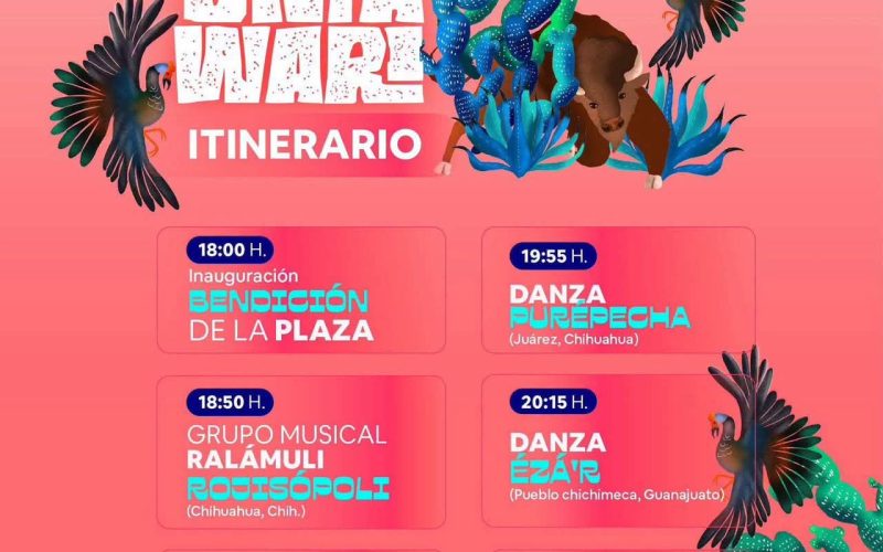 Invita Delicias este domingo al Festival Omáwari en la plaza del Santuario