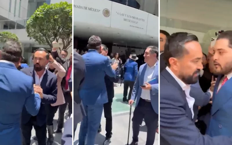 Jaloneos, insultos y empujones en la Permanente; diputados Arturo Ávila y Carlos Gutiérrez Mancilla protagonizan pleito