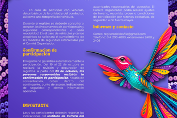 Invita Gobierno Municipal a participar en el Desfile de Día de Muertos 2026 “Campo Santo, Sendero al Mictlán”