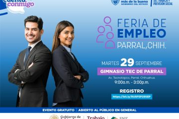 Invita STPS a la Feria de Empleo en Parral, se ofertarán más de mil empleos