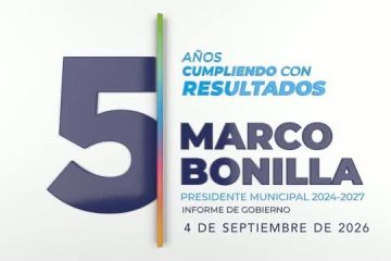 Marco Bonilla llega a su Quinto Informe con obras, seguridad y una mirada puesta en 2027