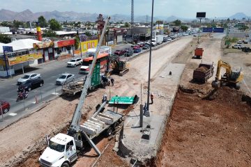 Informa SCOP sobre vías alternas por trabajos del paso inferior en avenida Tecnológico y Los Arcos