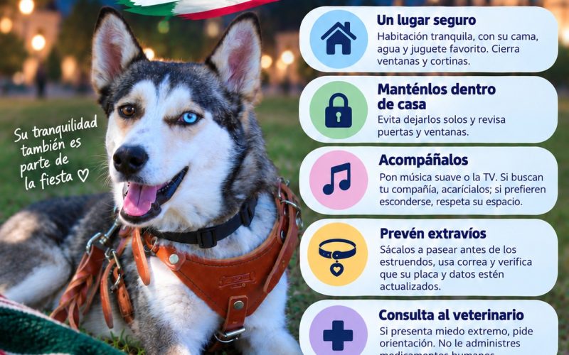 Protege a tus animalitos del ruido de la pirotecnia en estas fiestas patrias: Municipio