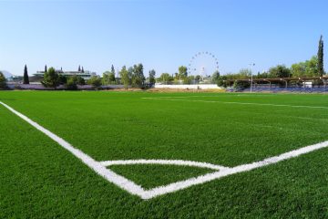 Trabaja Municipio en últimos detalles de rehabilitación de cancha de futbol en el Instituto Tecnológico de Chihuahua
