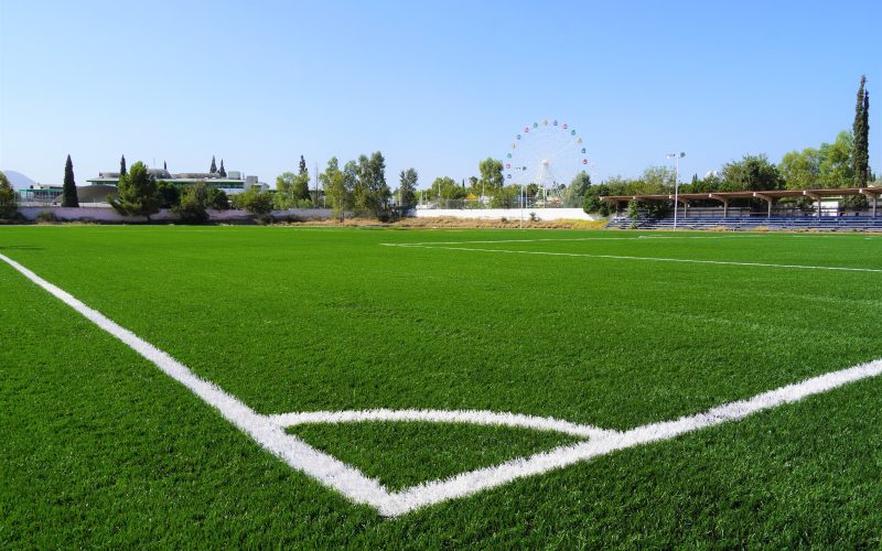 Trabaja Municipio en últimos detalles de rehabilitación de cancha de futbol en el Instituto Tecnológico de Chihuahua