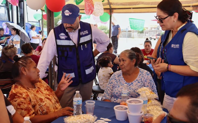 Lleva NutriChihuahua alimento a familias de Punta Oriente