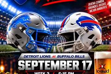 Esta noche se juega en grande: Lions vs. Bills en Kabuki Bistro Bar