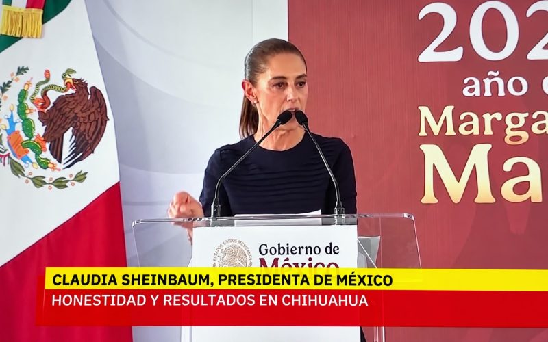 Maru Campos recibe a Sheinbaum en Ciudad Juárez; acuerdan mantener coordinación entre Federación y Estado