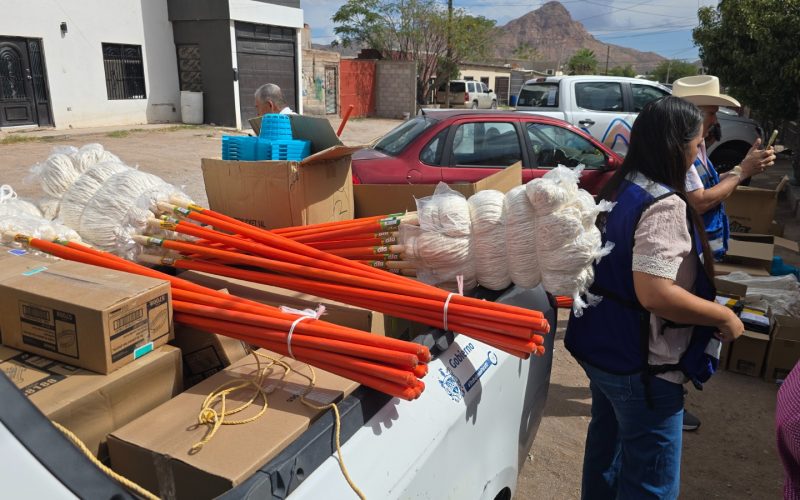 Entrega Gobierno Municipal enseres y artículos de limpieza en zonas vulnerables de la Capital