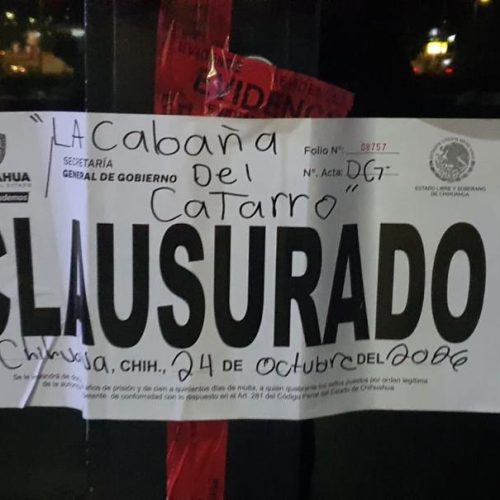 Realiza Gobernación Estatal 263 inspecciones y clausura 16 establecimientos durante la última semana