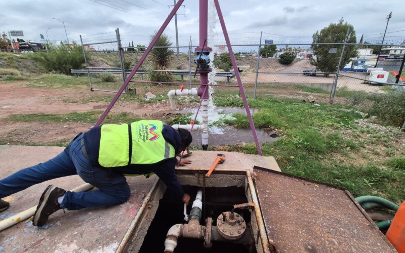 Rehabilita Municipio cinco garzas de agua tratada para fortalecer labores de riego