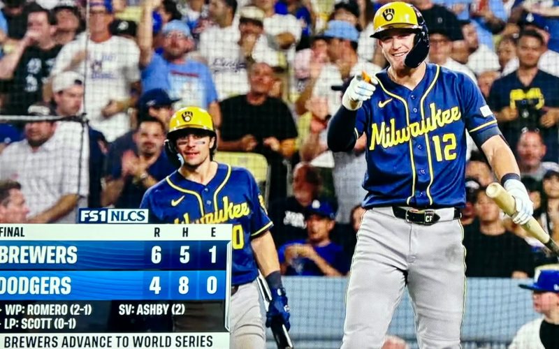 ¡ADIÓS AL TRICAMPEONATO! LOS BREWERS ELIMINAN A LOS DODGERS Y VAN A LA SERIE MUNDIAL