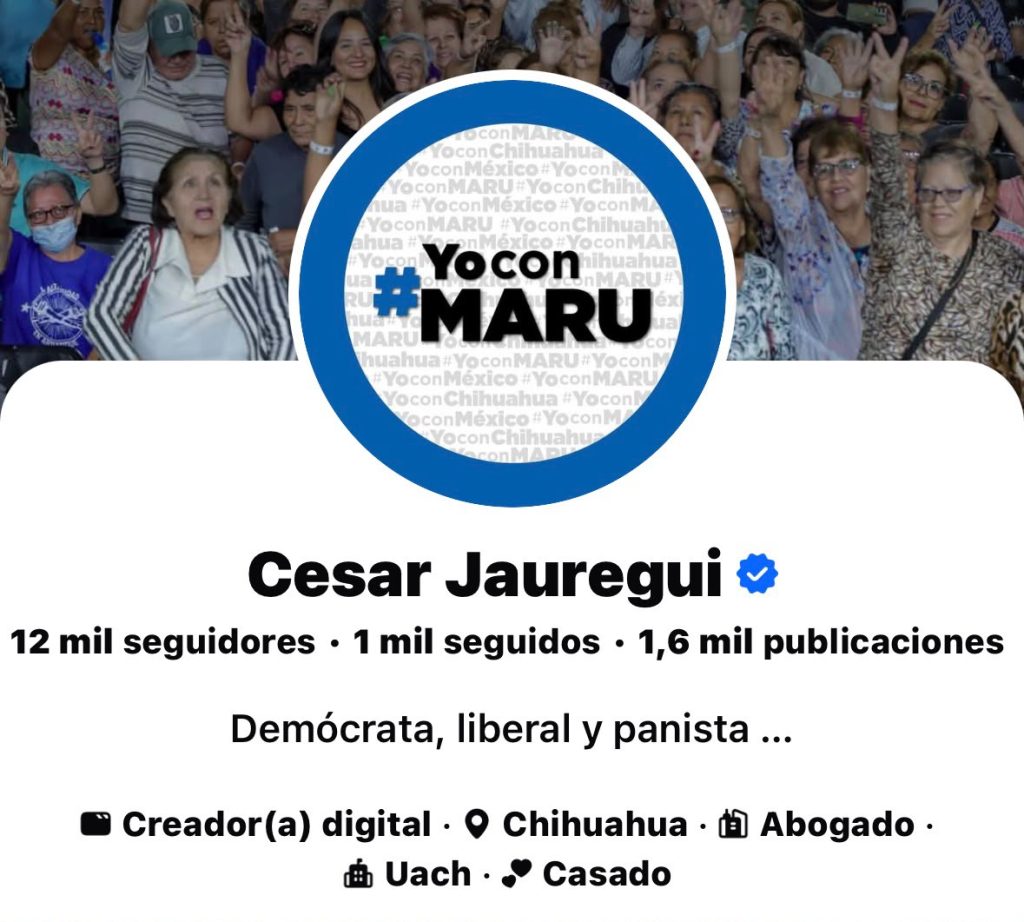 La burla de Jáuregui:  “Yo con Maru”