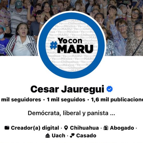 La burla de Jáuregui:  “Yo con Maru”