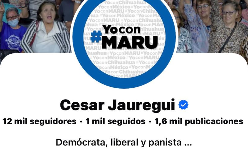 La burla de Jáuregui:  “Yo con Maru”