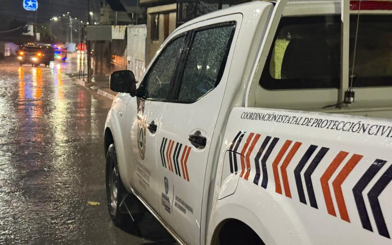 Reporta Protección Civil 90 incidencias por lluvias durante las últimas horas