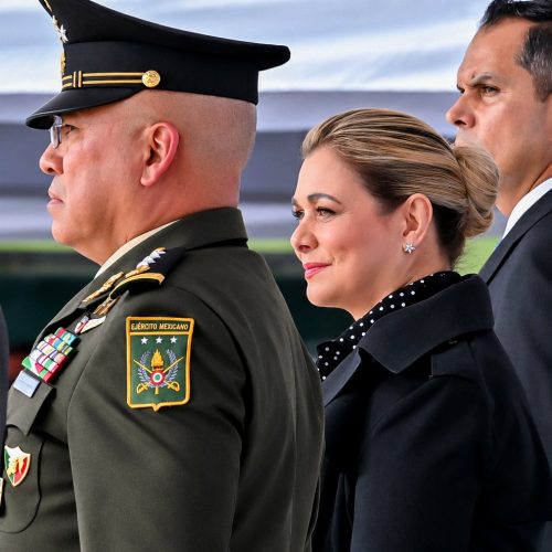 Maru Campos acude a la toma de protesta de Miguel Ángel Aguirre como Comandante de la XI Región Militar