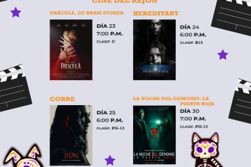 Invita Gobierno Municipal a disfrutar de la cartelera de octubre del Cine del Rejón