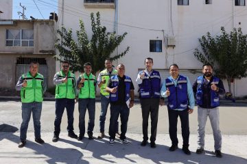Pavimentación avanza: René Chavira supervisó seis tramos de la Juan Güereca
