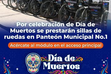 Prestará Municipio sillas de ruedas en el panteón 1 por Día de Muertos