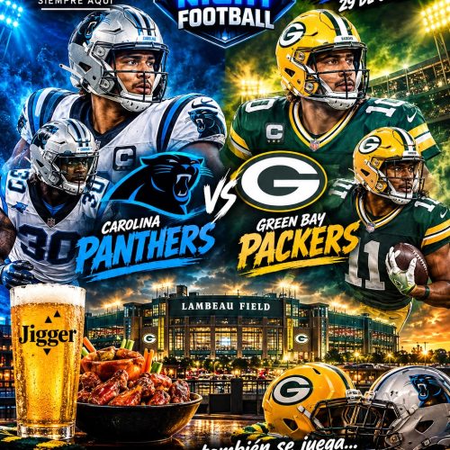 🏈 PANTHERS VS. PACKERS: EL JUEVES DE NFL SE VIVE EN JIGGER