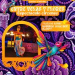 Invita Municipio a disfrutar del espectáculo circense “Entre velas y flores” en la Plaza de Armas