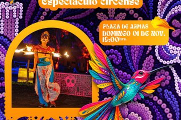 Invita Municipio a disfrutar del espectáculo circense “Entre velas y flores” en la Plaza de Armas